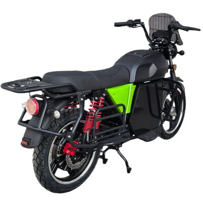 تتميز الدراجات النارية الكهربائية الأفريقية بسعة شحن كبيرة، وغالبًا ما تستخدم لنقل الركاب، ولديها قدرة تسلق قوية، ومحرك قوي، وهيكل متين، وأداء قيادة مستقر.